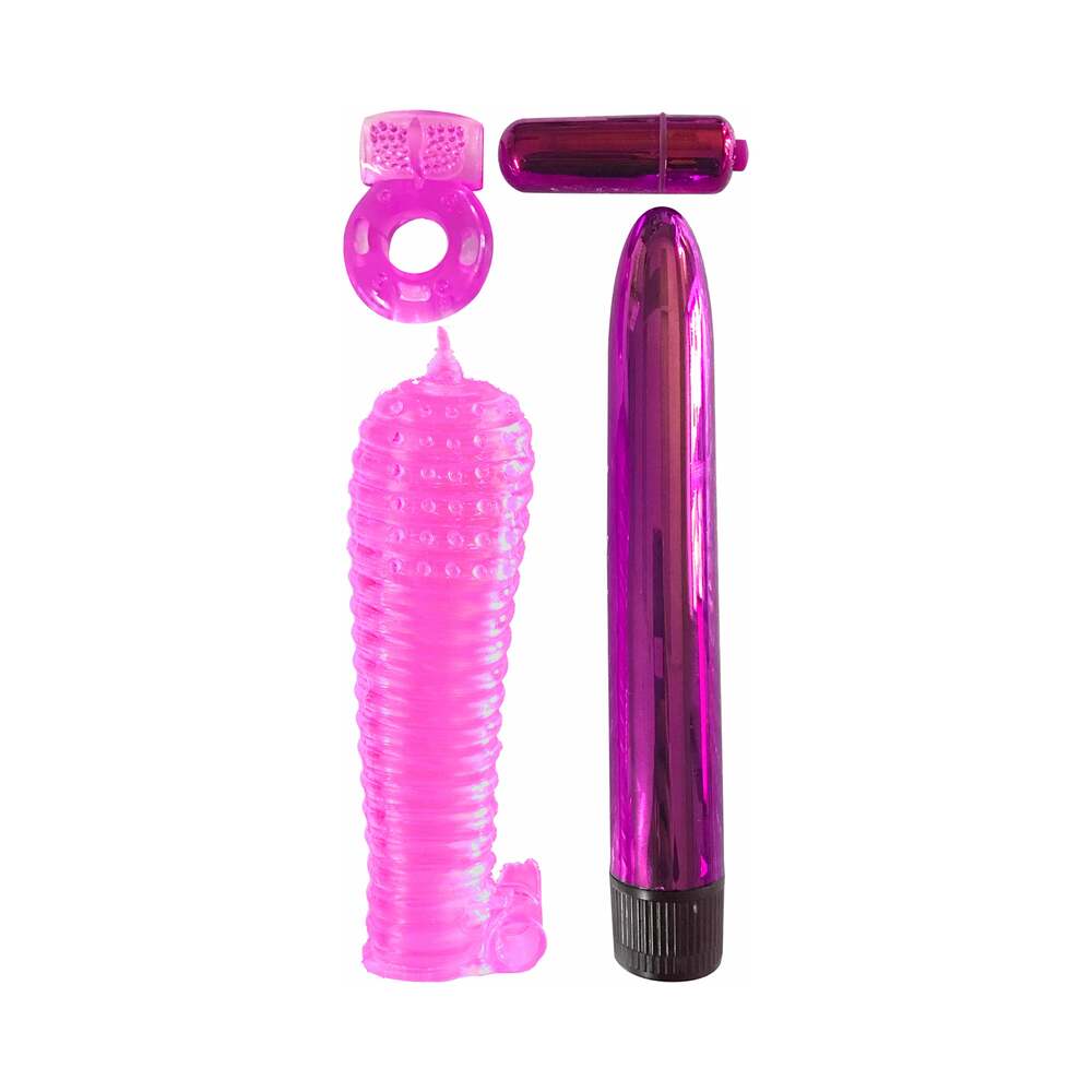 Pipedream Classix 4-Piece Ultimate Pleasure Couple's Kit Pink - Fantasies Boutique