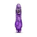 Naturally Yours Fantasy Vibe Realistic 8.5 in. Vibrating Dildo Purple - Fantasies Boutique