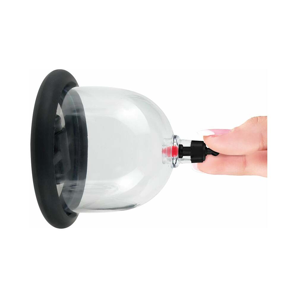 Fetish Fantasy Series Beginner's 6-Piece Cupping Set Clear/Black - Fantasies Boutique