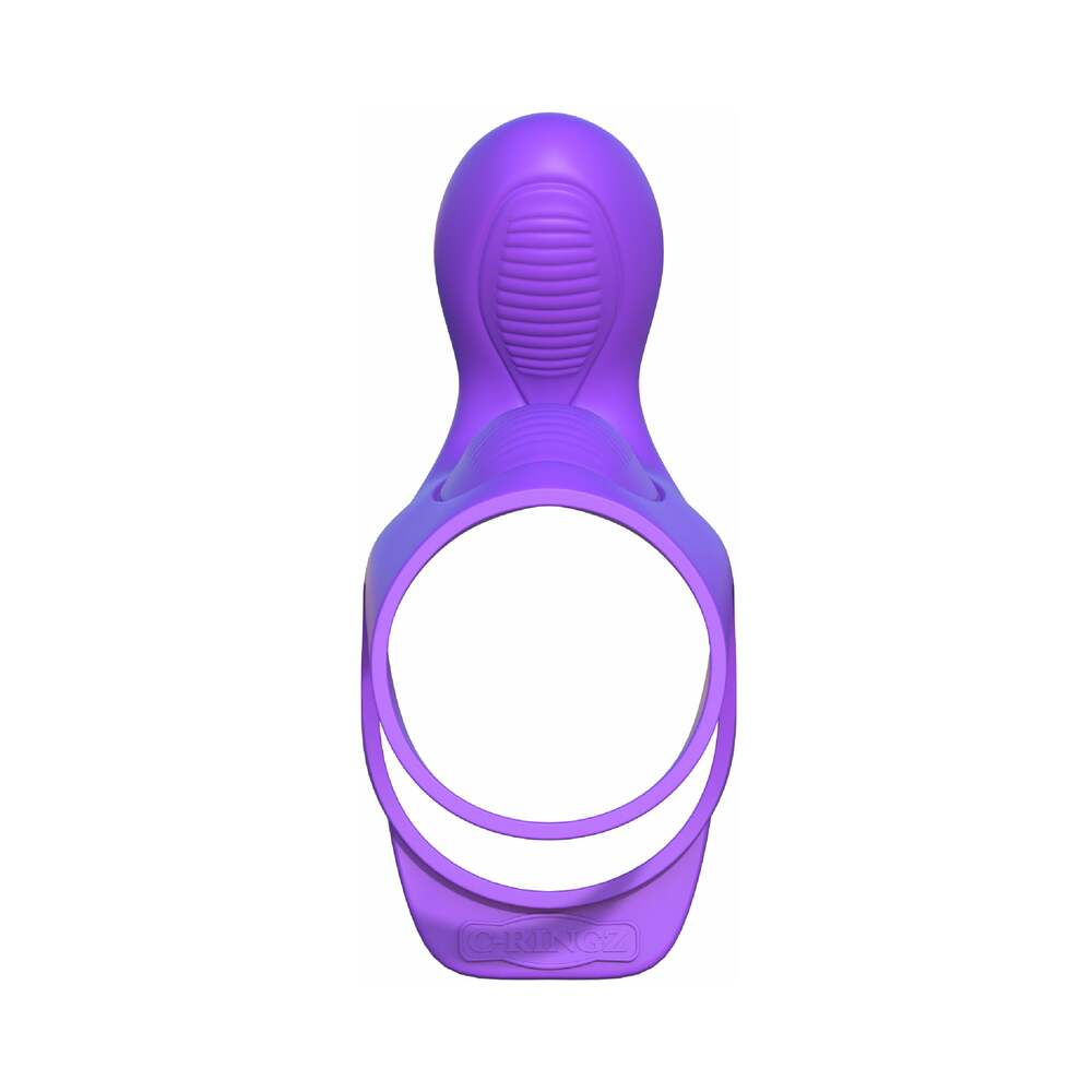 Fantasy C-Ringz Ultimate Couples Cage Vibrating Cock Sheath Purple