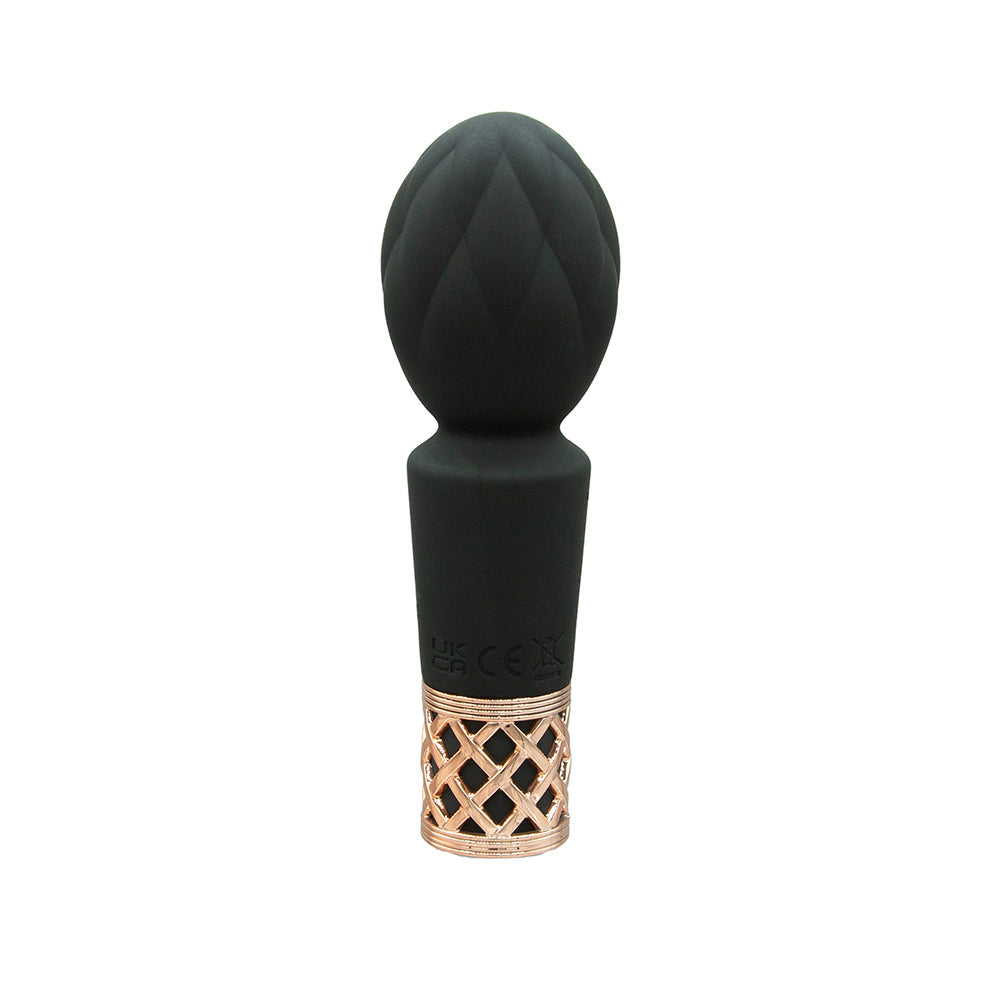 Pillow Talk Secrets Pleasure Rechargeable Clitoral Vibrator Wand Black - Fantasies Boutique