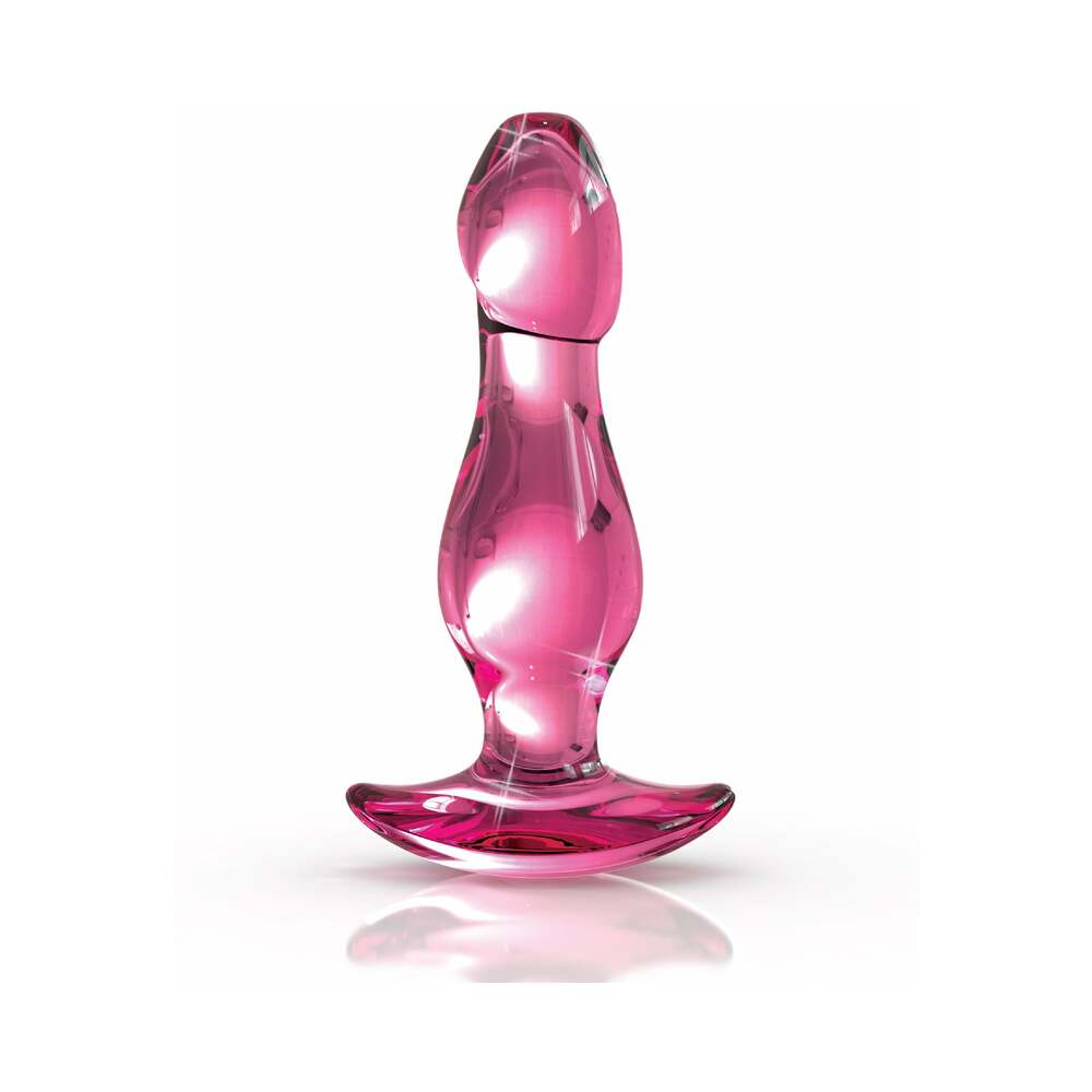 Pipedream Icicles No. 73 Glass Anal Plug Pink - Fantasies Boutique
