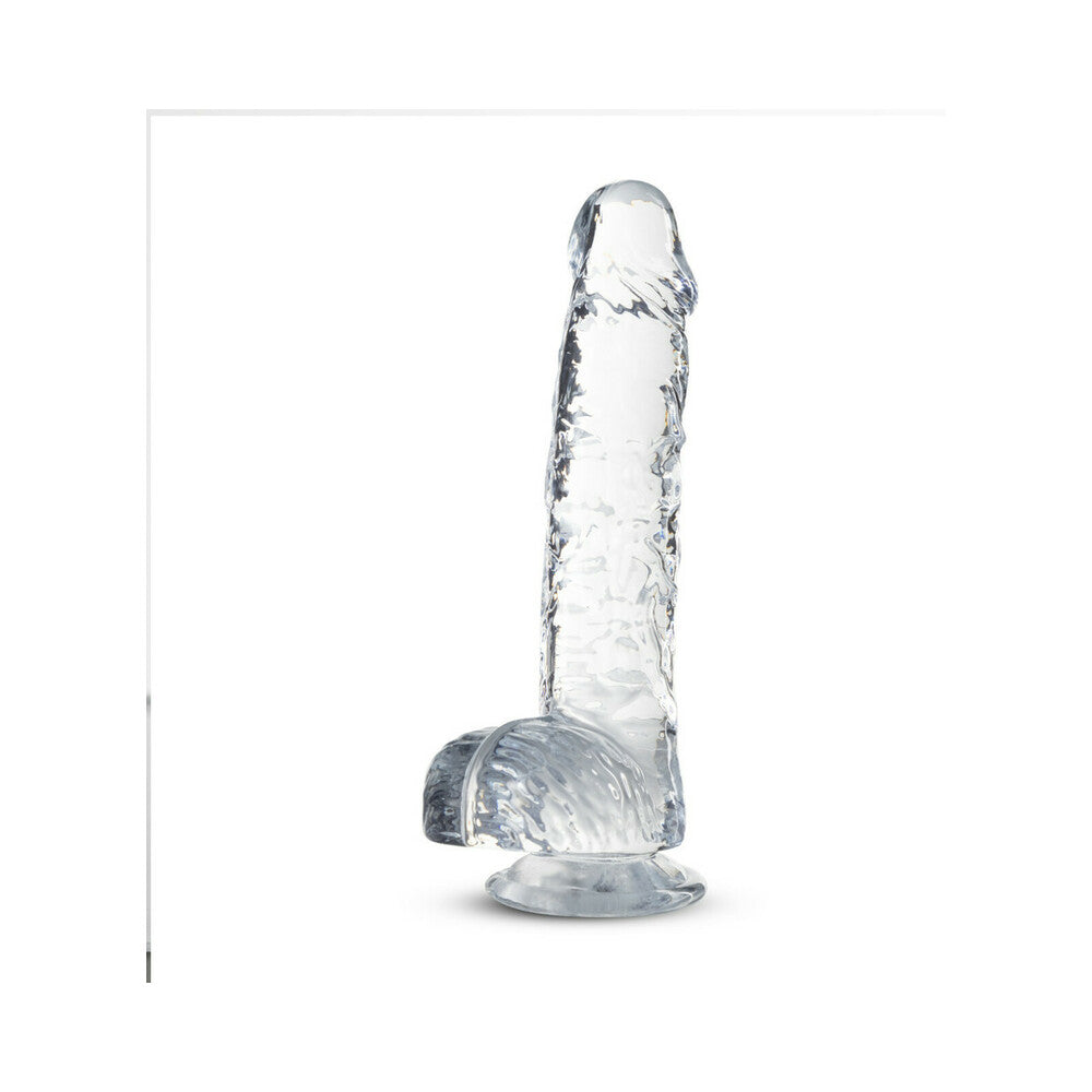 Blush Naturally Yours Crystalline 6 in. Dildo with Balls & Suction Cup Diamond - Fantasies Boutique