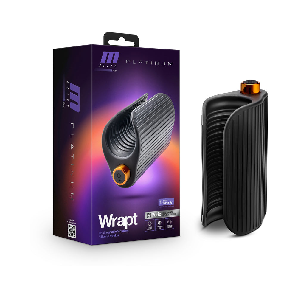 M Elite Platinum Wrapt Black - Fantasies Boutique