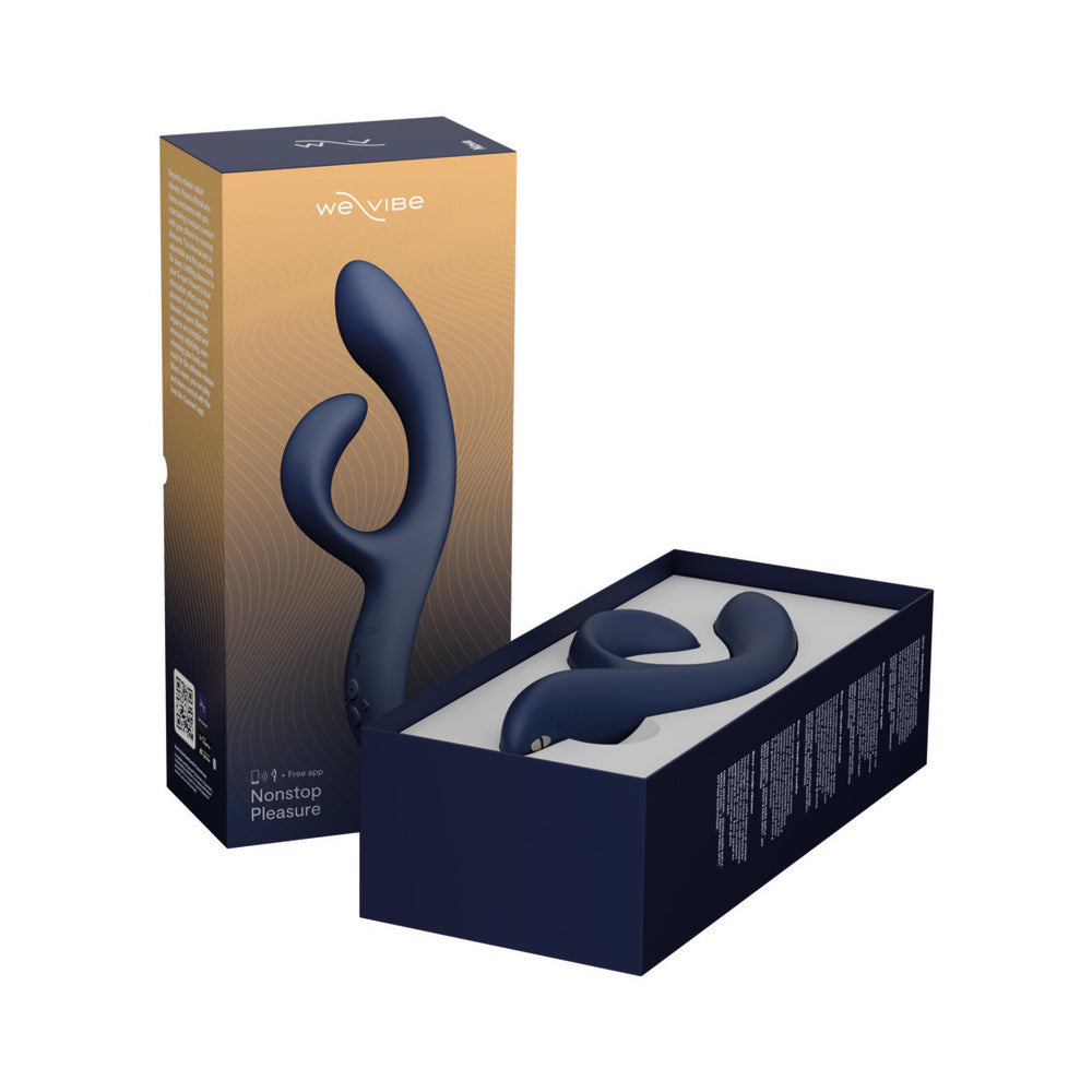 We-Vibe Nova 2 Rechargeable Flexible Silicone Rabbit Vibrator Midnight Blue - Fantasies Boutique