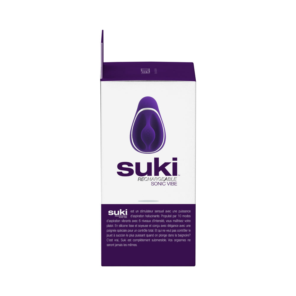 Vedo Suki Sonic Suction Rechargeable Vibrator Deep Purple - Fantasies Boutique