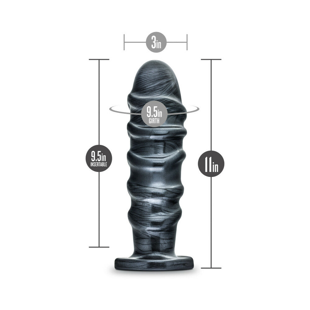 Blush Jet Annihilator 11 in. Anal Plug Carbon Metallic Black - Fantasies Boutique
