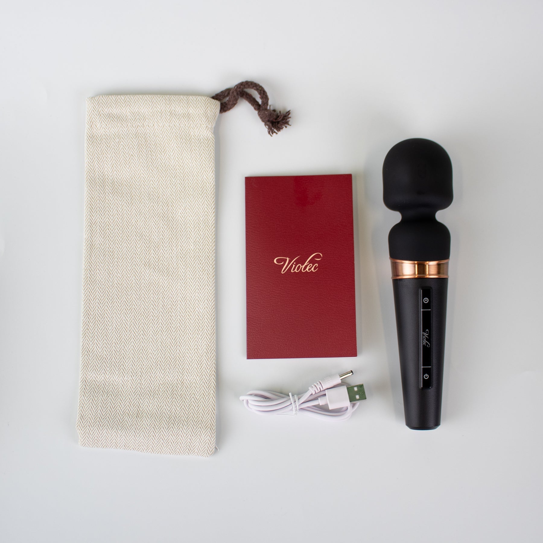 Titan Touch Panel Wand Massager Black - Fantasies Boutique