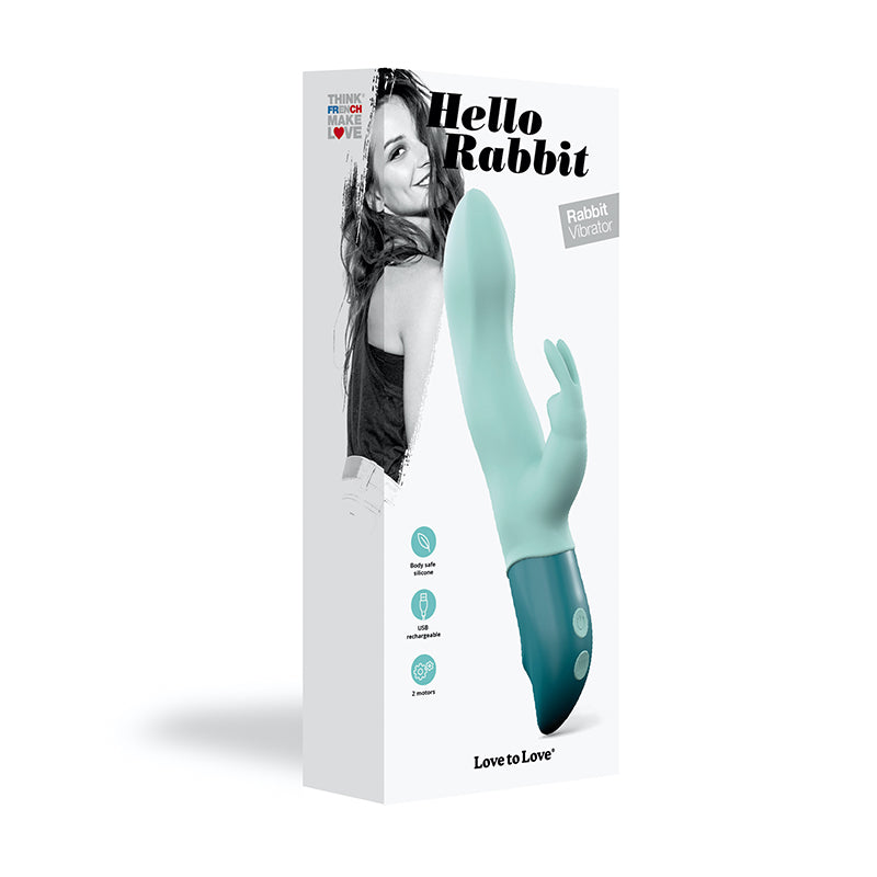 Love to Love Hello Rabbit Rechargeable Rabbit Vibrator Mint - Fantasies Boutique