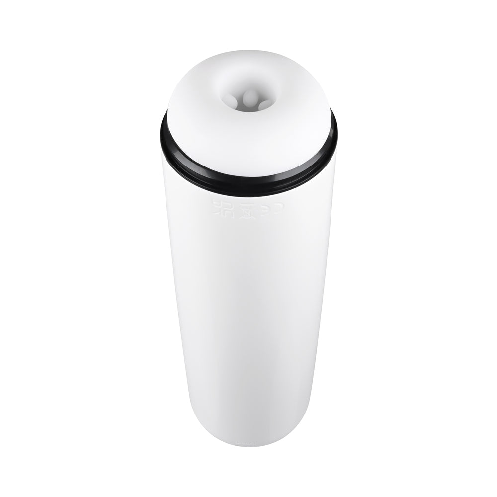 Gender X Get Your Stroke On Rechargeable Stroker TPE White - Fantasies Boutique
