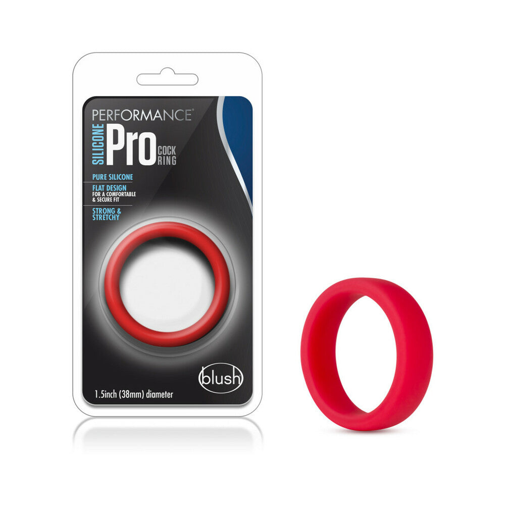Blush Performance Silicone Go Pro Cock Ring Red - Fantasies Boutique