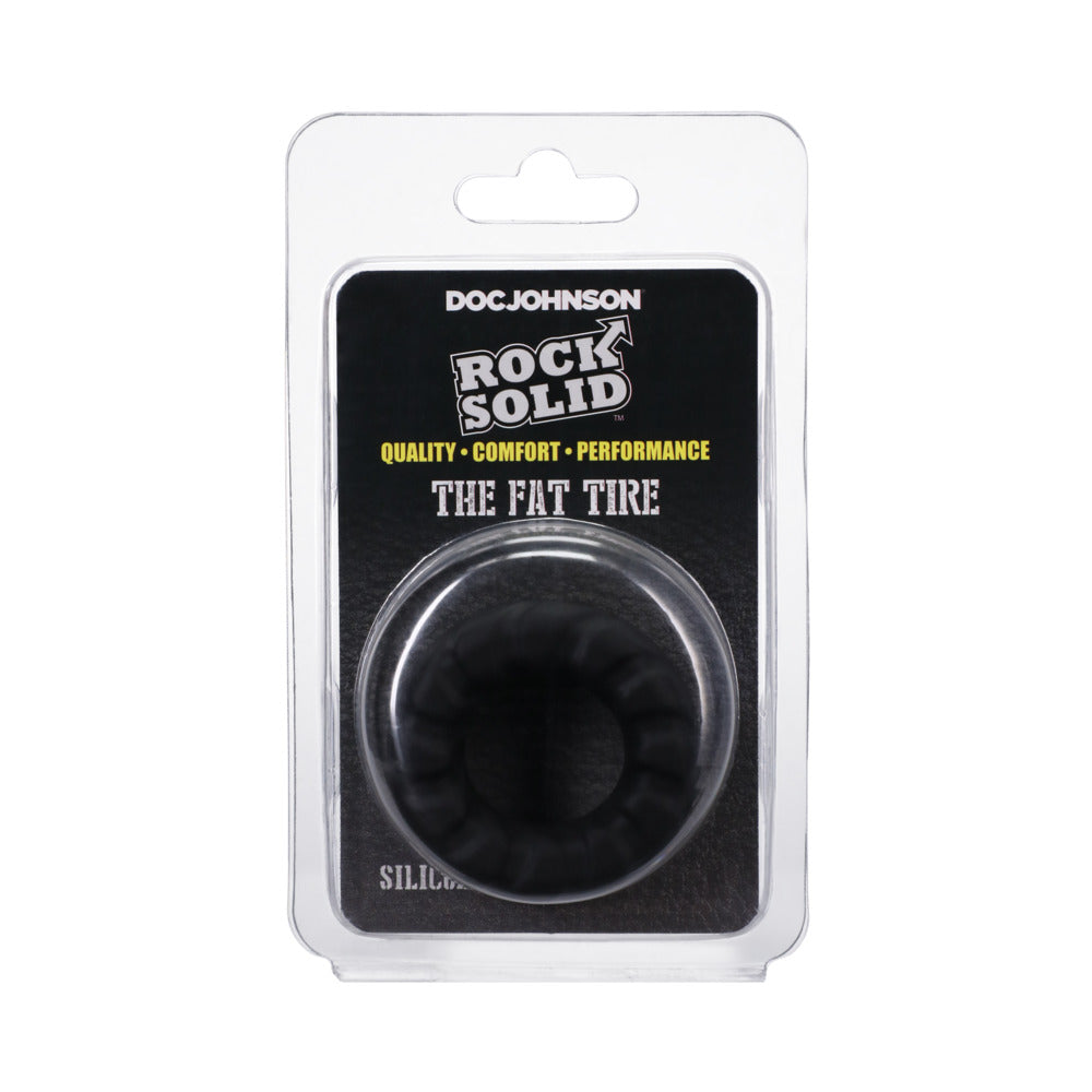 Rock Solid Silaflex Fat Tire Black - Fantasies Boutique