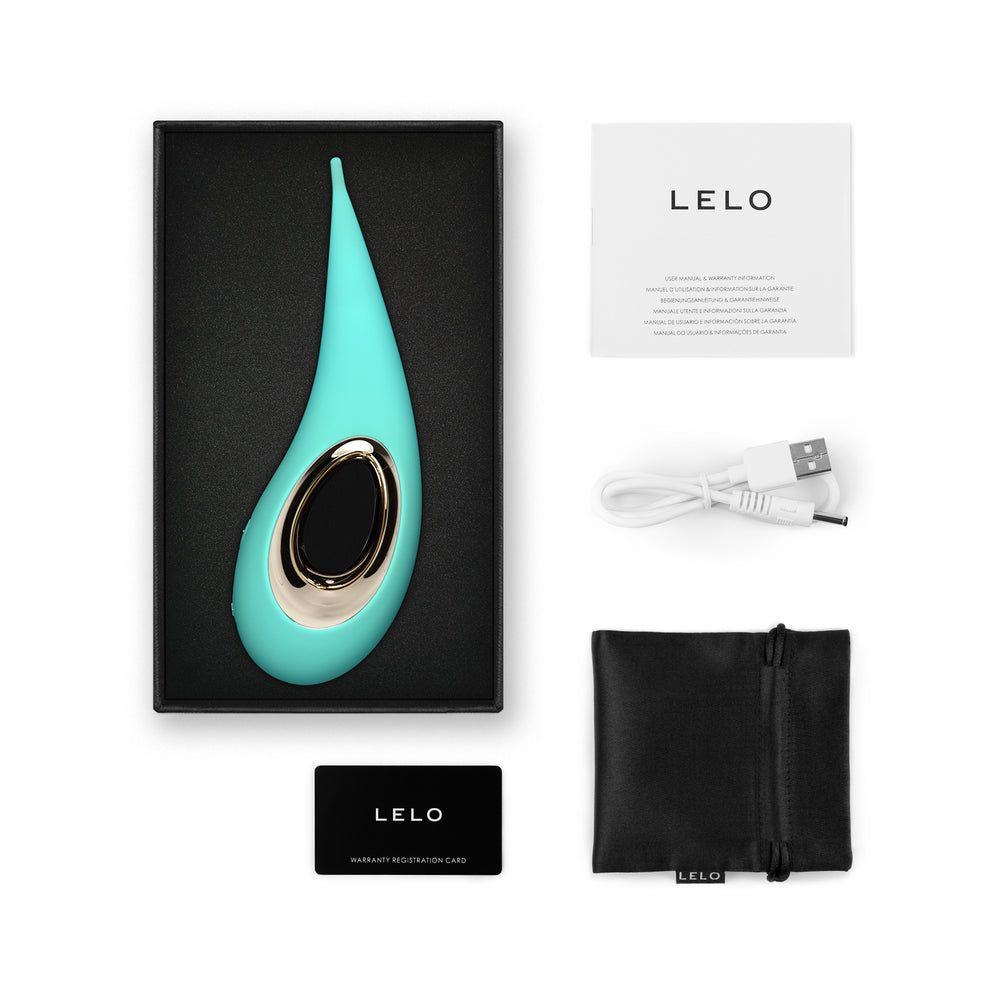 LELO DOT Elliptical Clitoral Stimulator Aqua - Fantasies Boutique