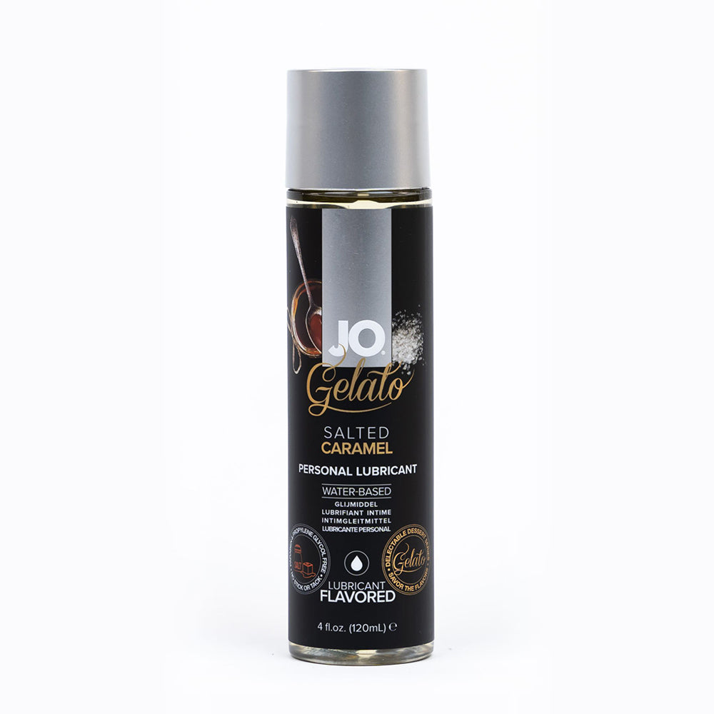 JO Gelato Salted Caramel Flavored Water-Based Lubricant 4 oz. - Fantasies Boutique