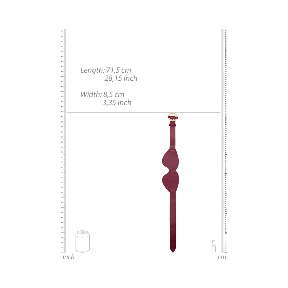 Ouch! Halo Eye Mask Blindfold Burgundy - Fantasies Boutique