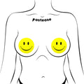 Pastease Happy Smiley Face Pasties Yellow