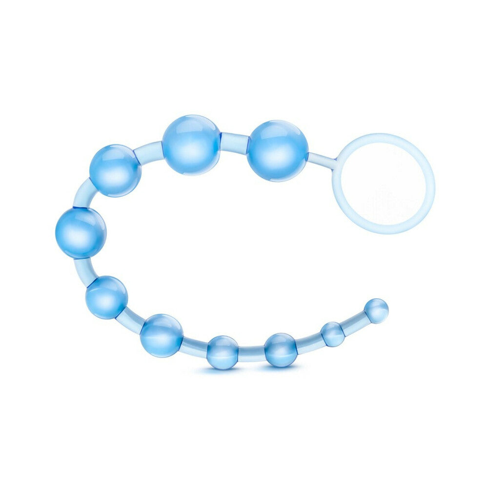 Blush B Yours Basic Beads 12.75 in. Blue - Fantasies Boutique