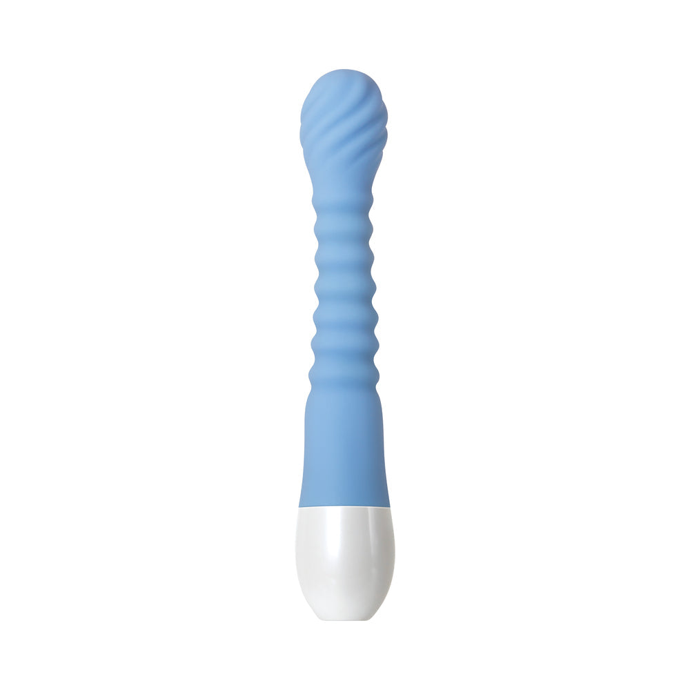 Evolved Bendy Bunny Rechargeable Poseable Silicone Rabbit Vibrator Blue - Fantasies Boutique