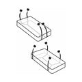 Fetish Fantasy Series Limited Edition Wraparound Mattress Restraints Kit Black - Fantasies Boutique