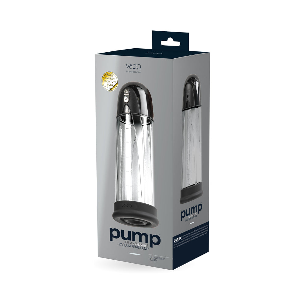 Pump Rechargeable Vacuum Penis Pump Black - Fantasies Boutique