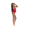Magic Silk With Love Flutter Cami & Cheeky Panty Set Red S/M - Fantasies Boutique