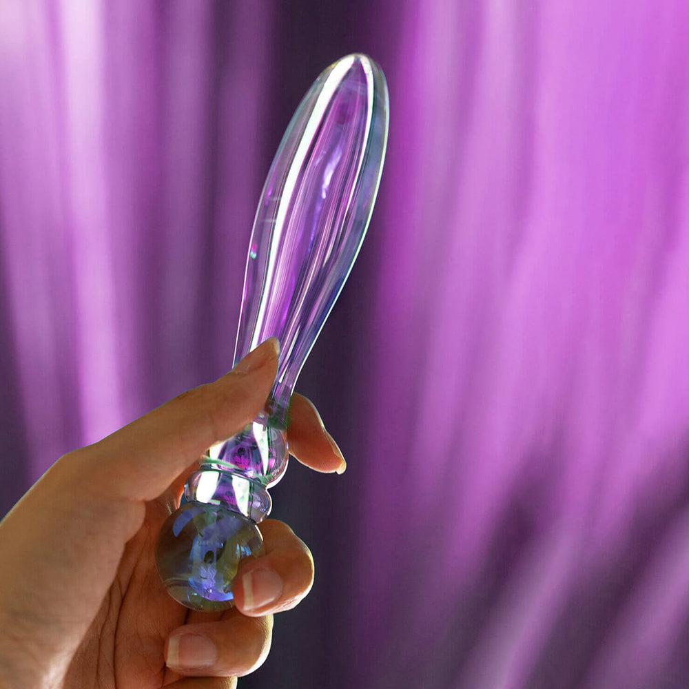 Biird Cecii Beaded Glass Dildo - Fantasies Boutique