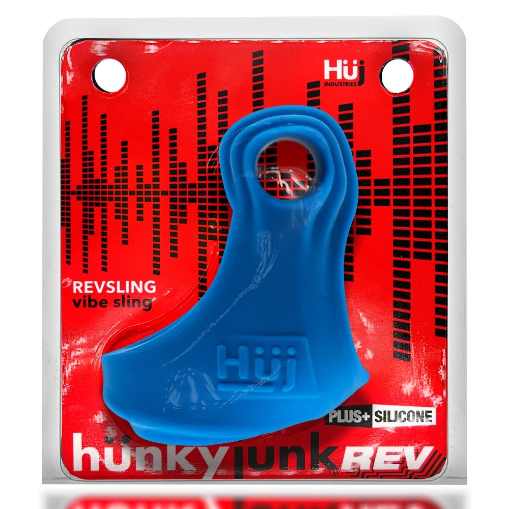 Hunkyjunk Revsling Cock & Ball Sling with Bullet Vibrator Teal - Fantasies Boutique