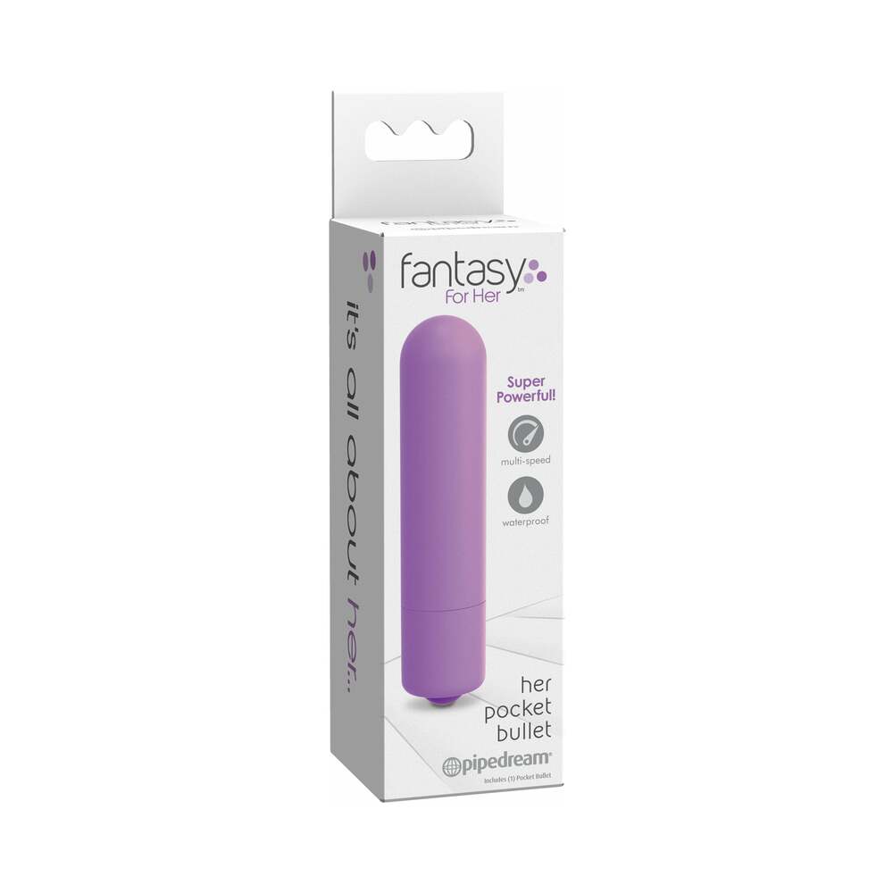 Fantasy For Her Her Pocket Bullet Multi-Speed Vibrator Purple - Fantasies Boutique