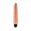 King Cock 9 in. Vibrating Stiffy Realistic Dildo Beige - Fantasies Boutique