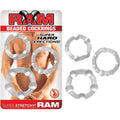Ram Beaded Cockrings (Clear) - Fantasies Boutique