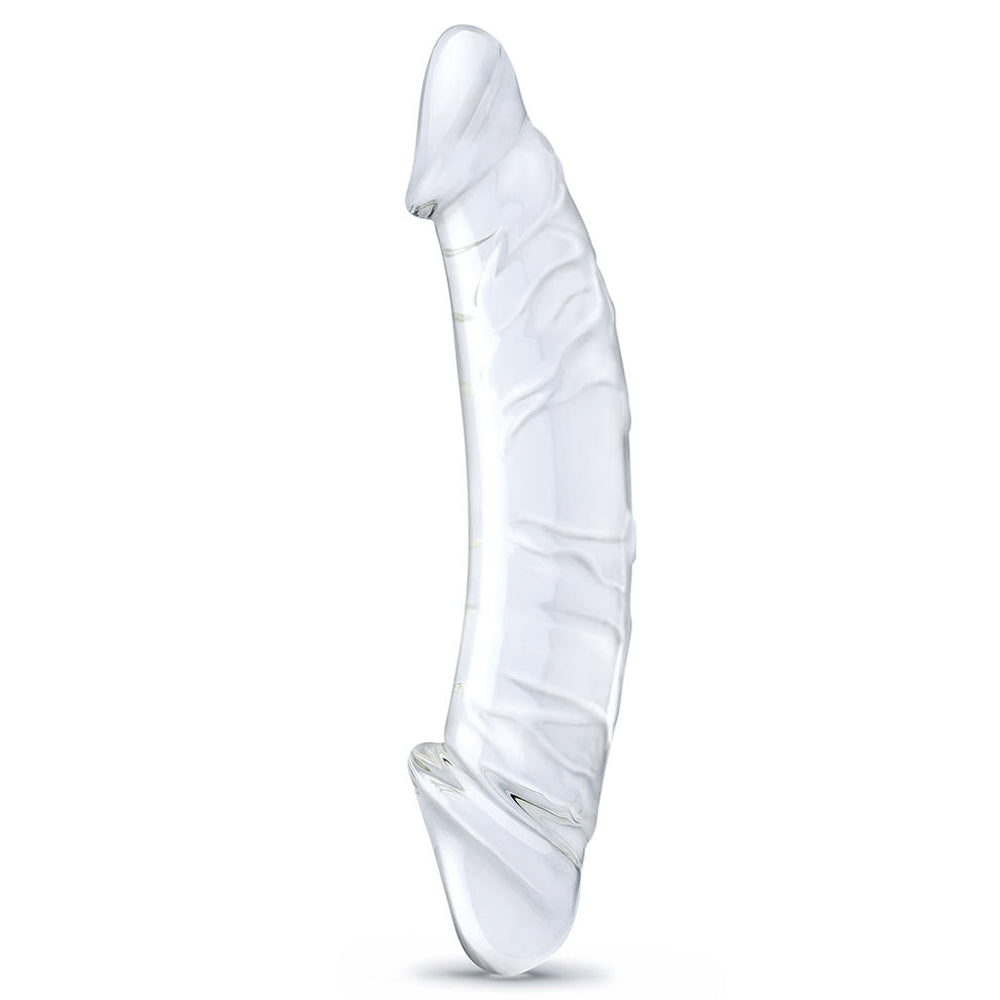 Glas 10.5 in. Girthy Realistic Glass Double Dong Dildo - Fantasies Boutique