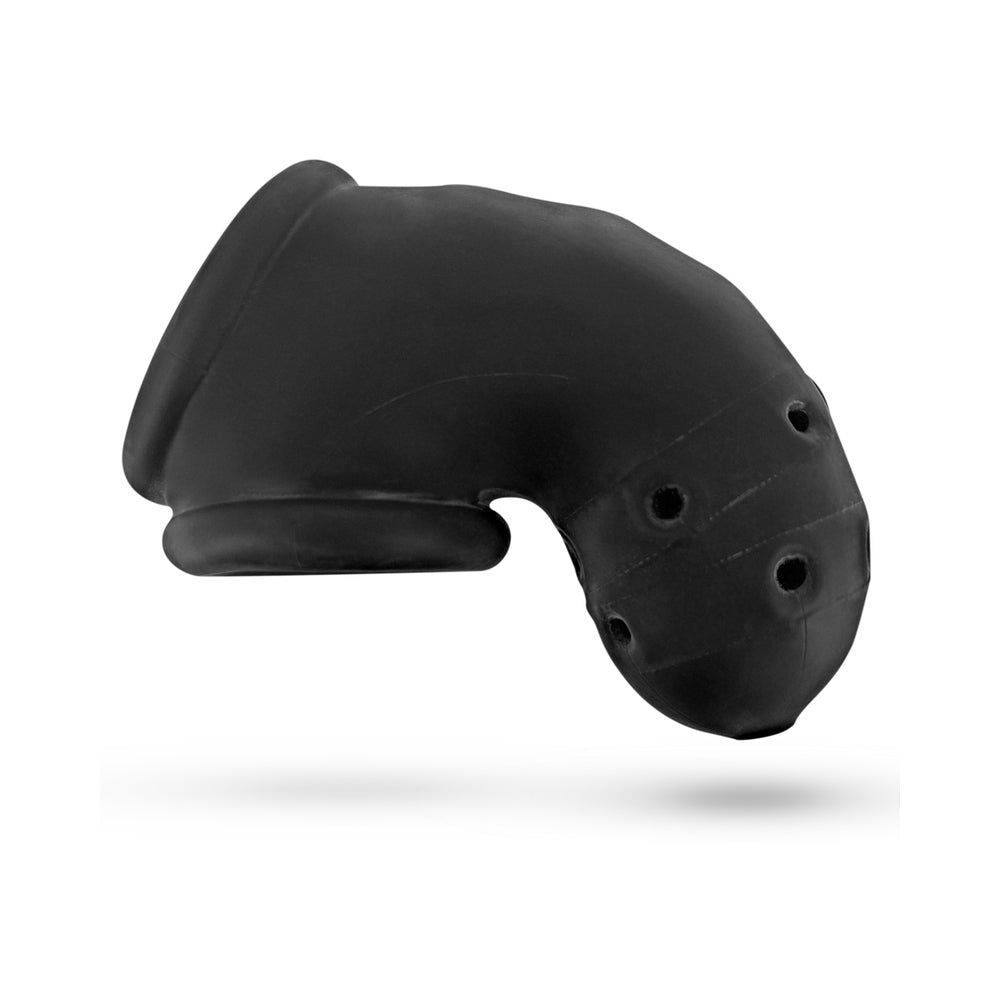 OxBalls Airlock Air-Lite Vented Chastity Black Ice - Fantasies Boutique