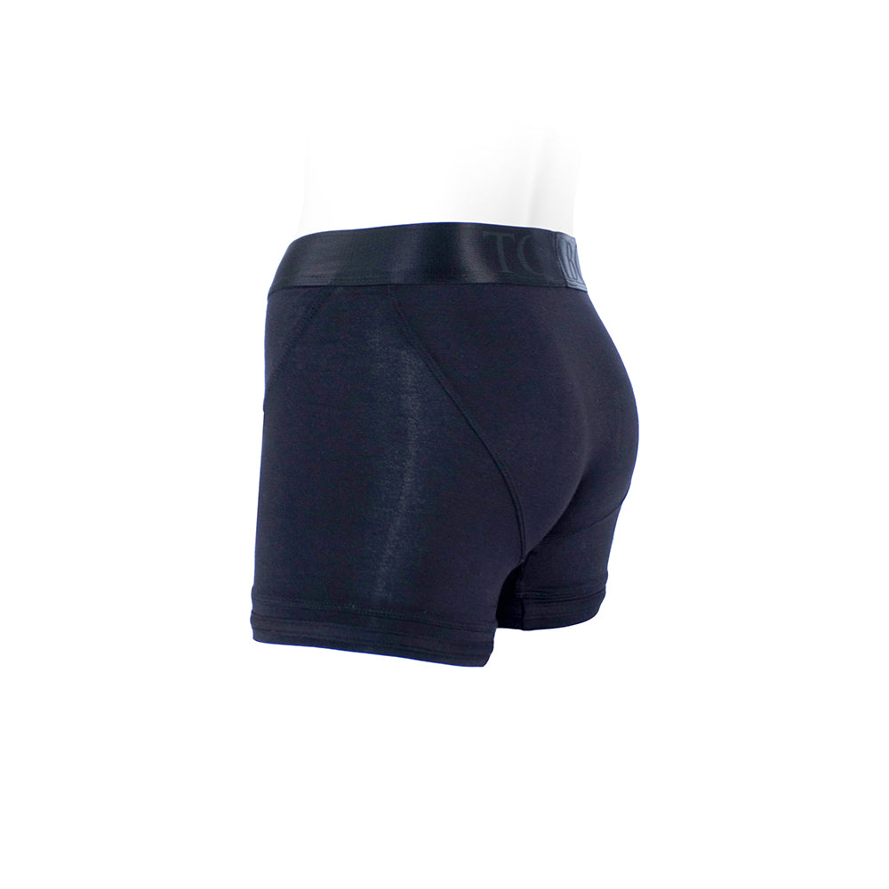 SpareParts Tomboii Rayon Boxer Briefs Harness Black Size XXS - Fantasies Boutique