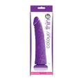 Colours Pleasures Thin 8 in. Dildo Purple - Fantasies Boutique