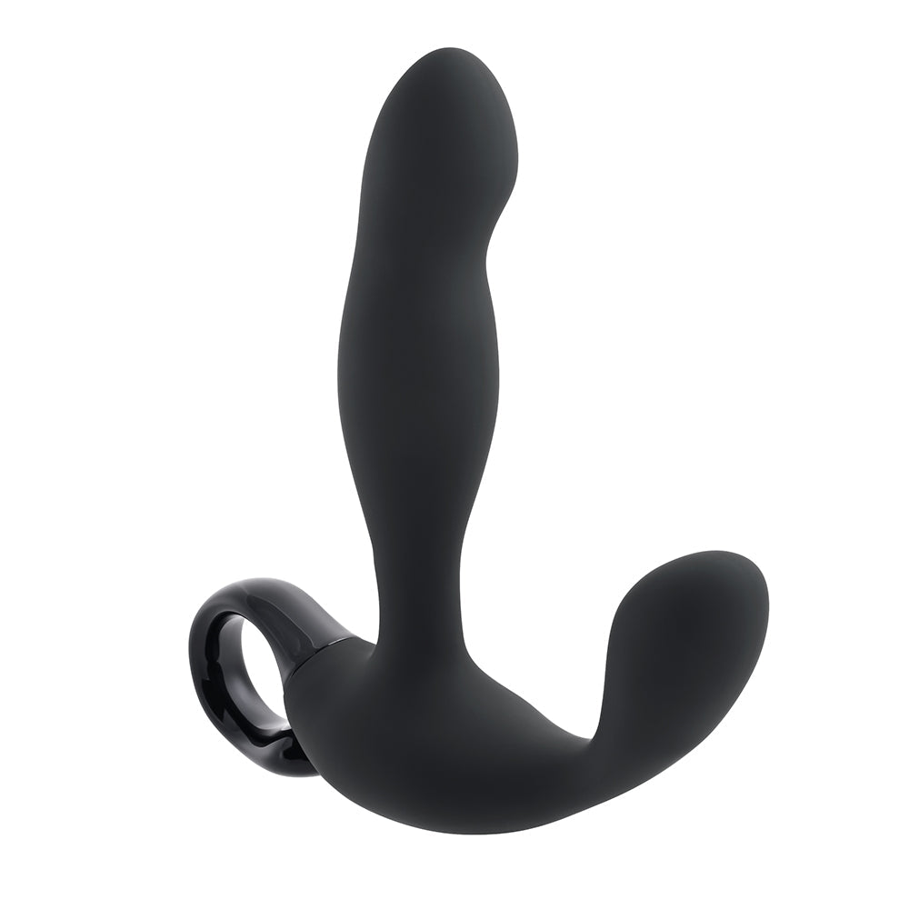 Playboy Come Hither Rechargeable Remote Controlled Silicone Vibrating Prostate Massager Black - Fantasies Boutique