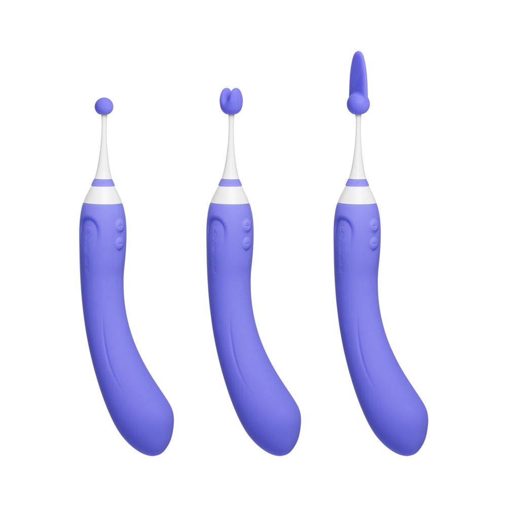 Lovense Hyphy Bluetooth Remote-Controlled Dual-End Vibrator Clitoral and G-Spot Stimulator - Fantasies Boutique