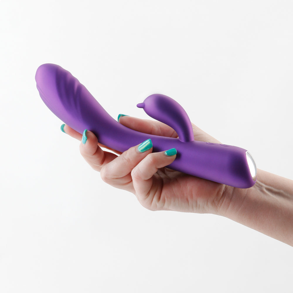 Royals Duchess Rabbit Vibrator Metallic Purple - Fantasies Boutique