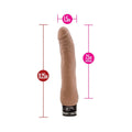 Au Naturel Miguel 10 in. Dual Density Vibrating Dildo Tan - Fantasies Boutique