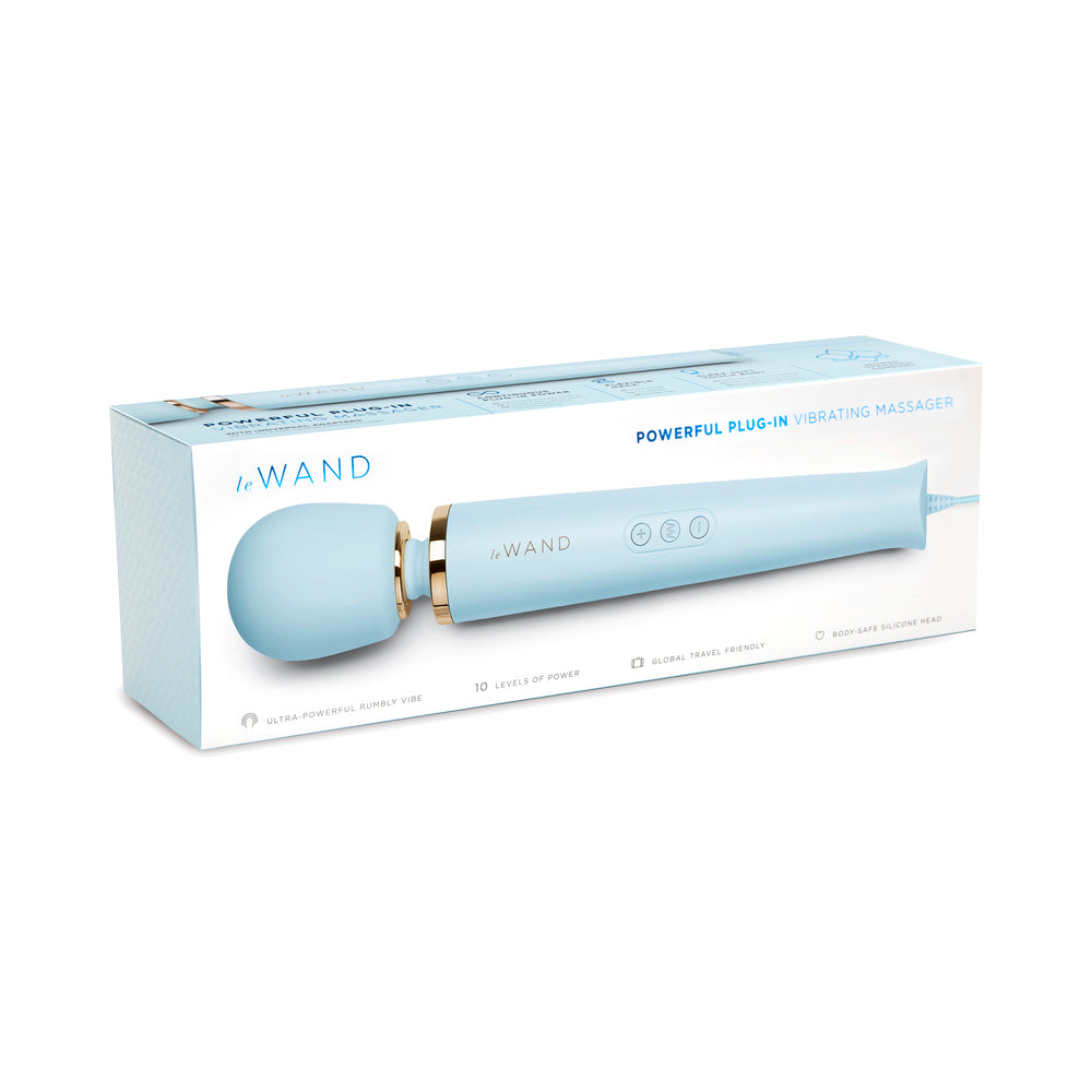 Le Wand Plug-In Vibrating Massager Sky Blue - Fantasies Boutique