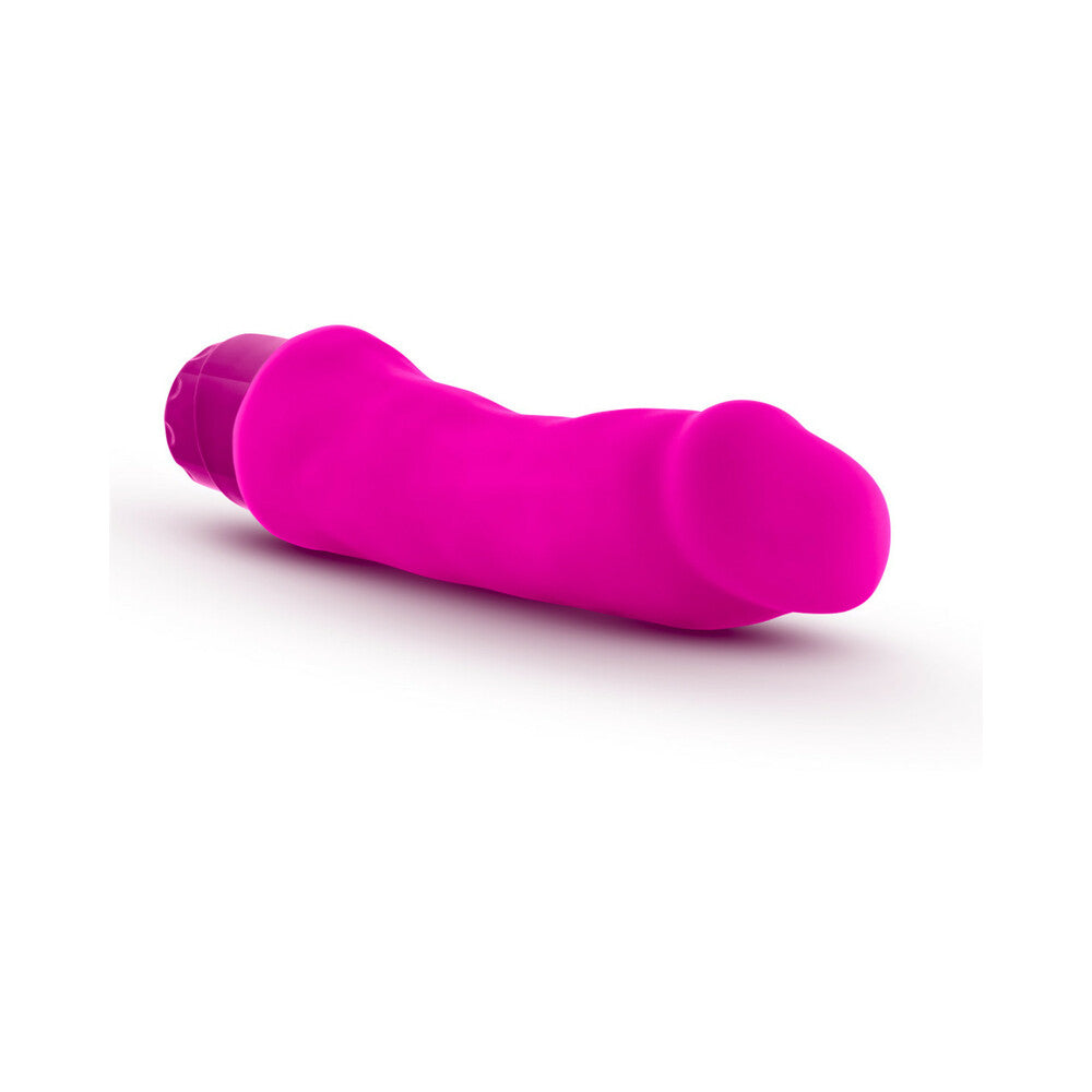 Luxe Marco 7.75 in. Silicone Vibrating Dildo Pink - Fantasies Boutique