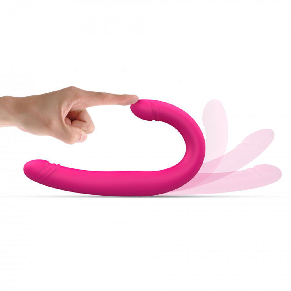 Dorcel Orgasmic Double Do Rechargeable Thrusting & Vibrating Double Dildo Pink - Fantasies Boutique