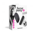 Love to Love Secret Panty 2 Rechargeable Vibrating Panty Set With Remote Black Onyx (box) - Fantasies Boutique