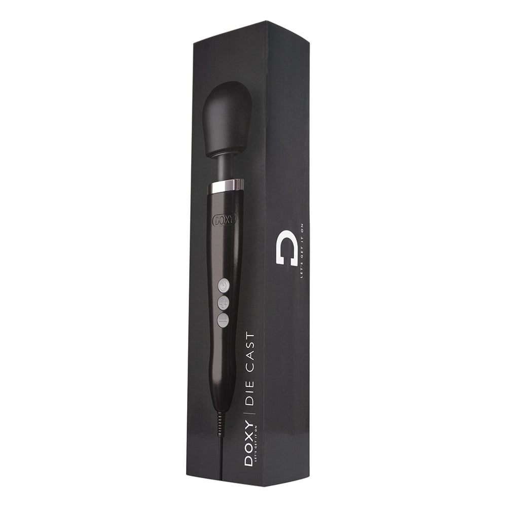 Doxy Die Cast Wand Vibrator Black - Fantasies Boutique