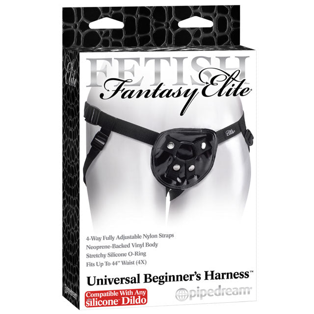 Fetish Fantasy Elite Adjustable Universal Beginner's Harness Black - Fantasies Boutique