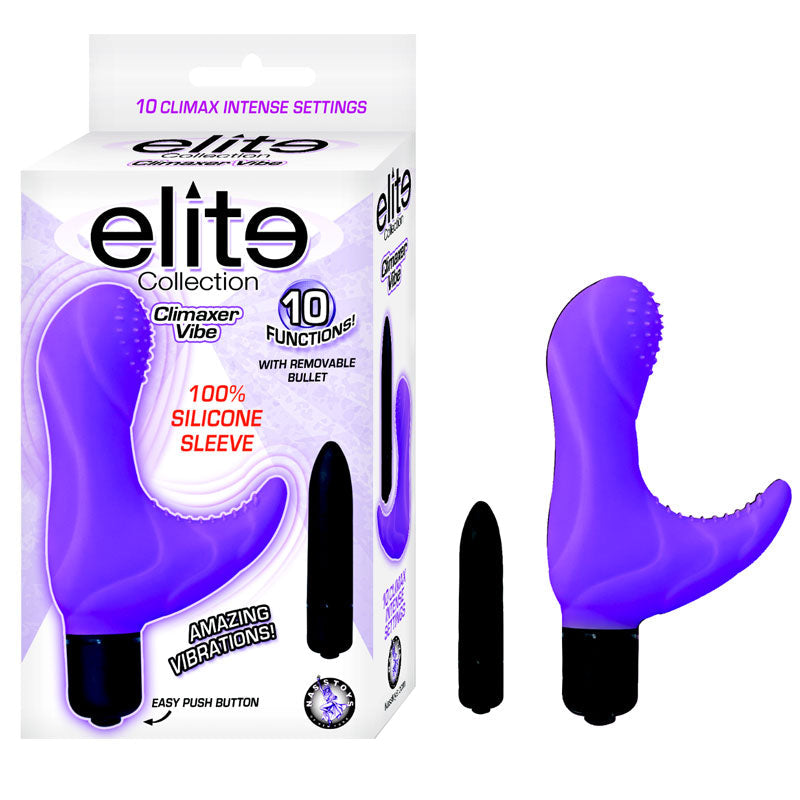 Elite Collection Climaxer Multispeed Waterproof Clit Stimulating G Spot Vibe (Purple) - Fantasies Boutique