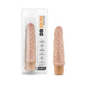Dr. Skin Vibe 3 Realistic 7.25 in. Vibrating Dildo Beige - Fantasies Boutique