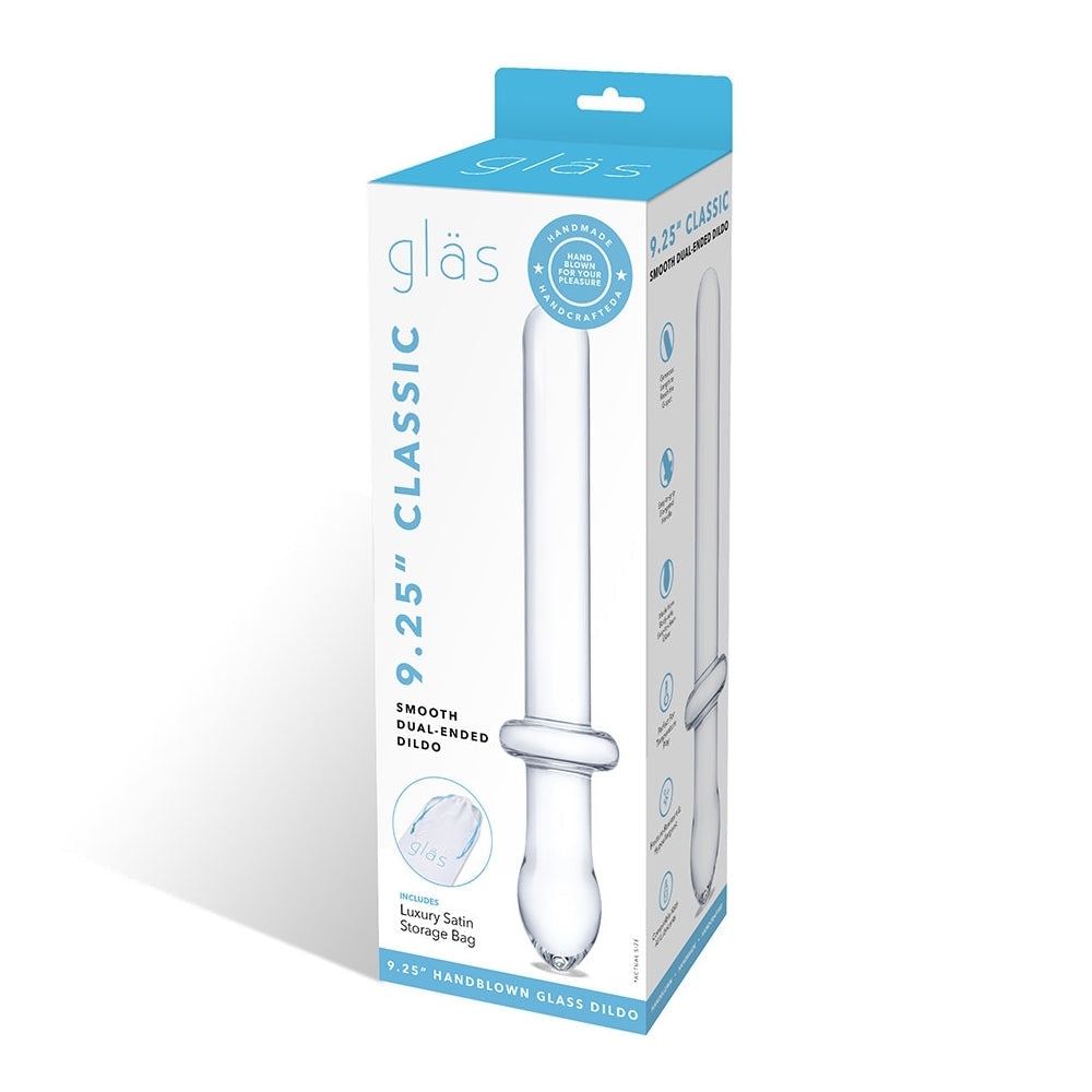 Glas Classic 9.25 in. Smooth Dual-Ended Glass Dildo - Fantasies Boutique