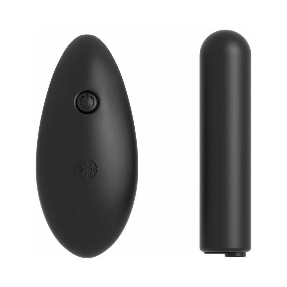 Fantasy C-Ringz Remote Control Double Penetrator Vibrating Cockring Black - Fantasies Boutique