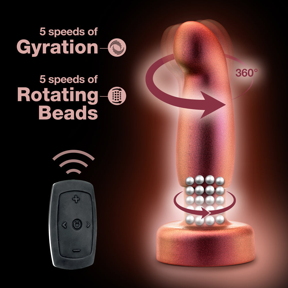 Anal Adventures Matrix Bionic Plug with Remote Cosmic Copper - Fantasies Boutique