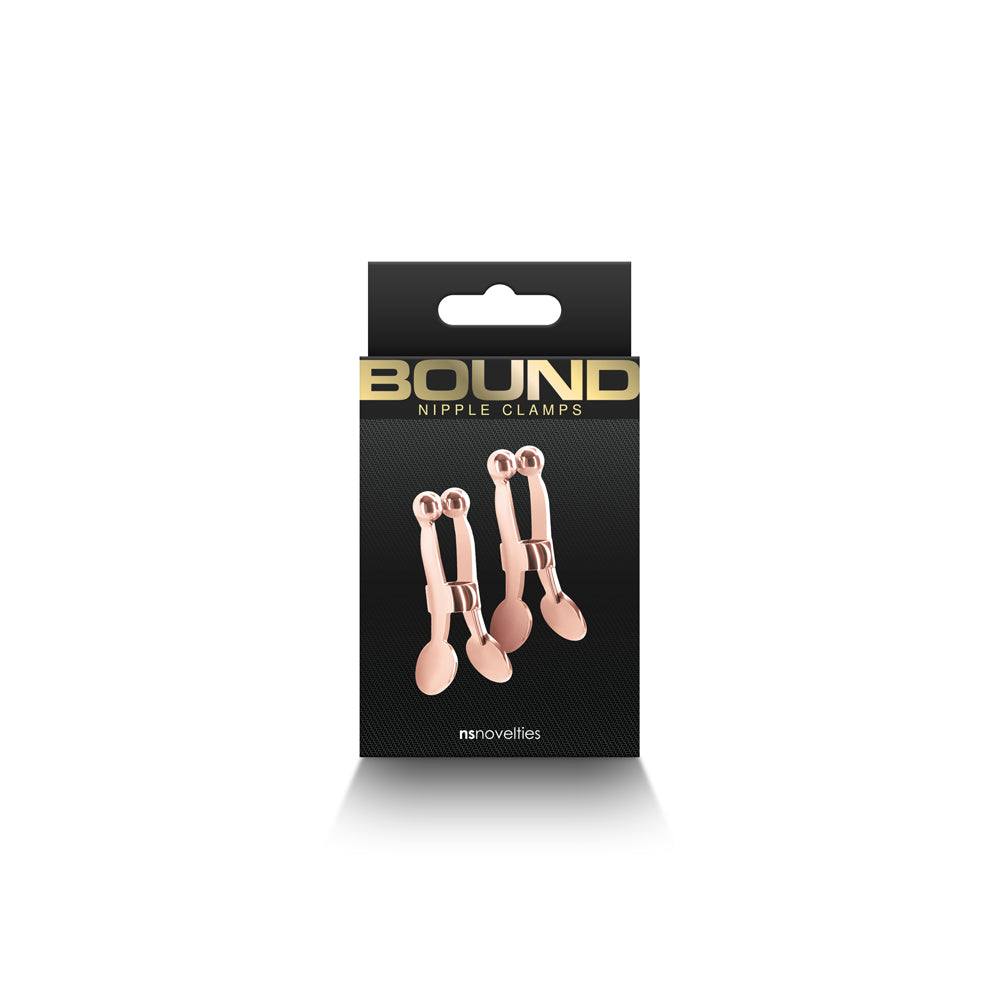 Bound Nipple Clamps C1 Rose Gold - Fantasies Boutique
